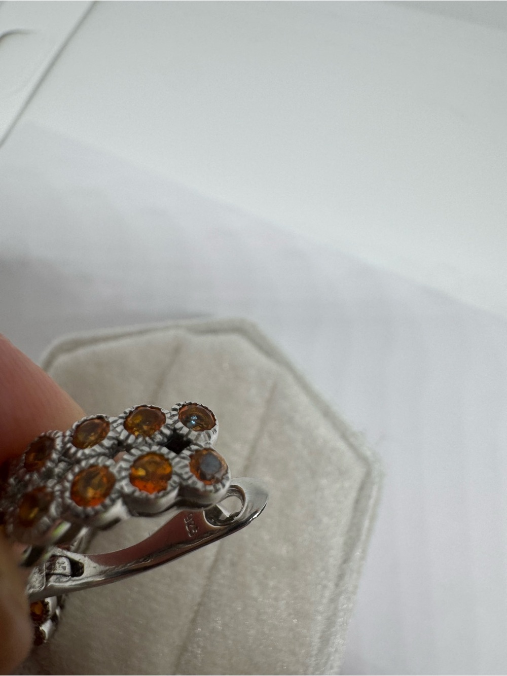 925 Sterling Silver Jewelry Set Ring Size 6 9.8g Elegant Fine Jewelry - Picture 15 of 17